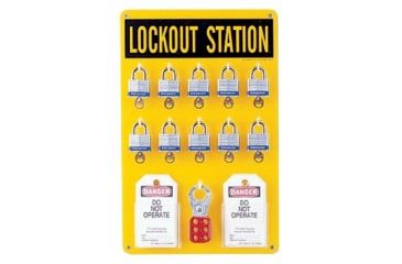 Image of Brady 10 Lock Station W/locks Tags 262-65680, Unit PK