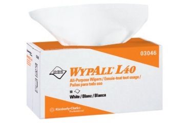 Image of Kimberly Clark 10inx15in White Wypall Plus Wi 412-05796, Unit CS
