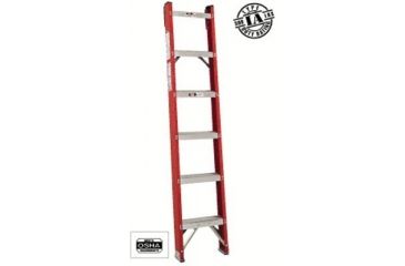 Image of Louisville Ladder 8ft Fiberglass Classic Shelf L 443-FH1008, Unit EA