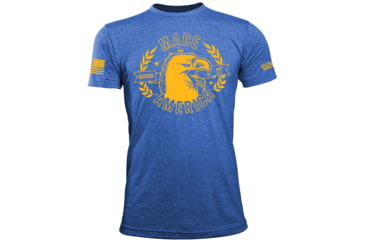 Image of Oscar Mike American Eagle Tee - Mens T-Shirts, Vintage Blue, XL, M-OM-HTRBLU-01-0427-XL