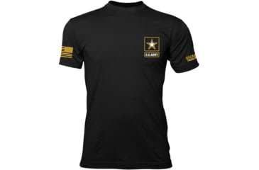 Image of Oscar Mike Army Full Basic Logo T-Shirt - Mens, Black, XL, M-OM-BLACK-01-0373-XL