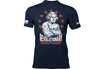 Image of Oscar Mike George Washington Tee - Men's T-Shirts, Navy, M, M-OM-NAVY-01-0036-M