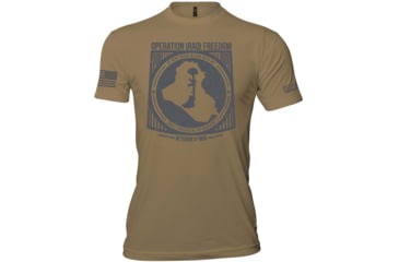 Image of Oscar Mike Operation Iraqi Freedom T-Shirt - Mens, Coyote, L, M-OM-COYOTE-01-0378-L