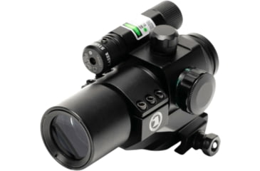 Image of Osprey Global 1x30mm Reflex Red Dot Sight w/Green Laser, 5 MOA Red Dot, Black, OSP-RD-FO-GL