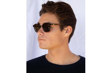 Image of OTIS A DAY LATE Sunglasses, Eco Hornwood/Brown Polar, 50-23-140, 25-2101P