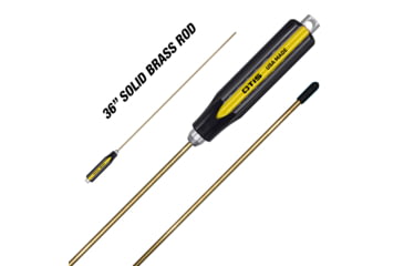 Image of Otis Technology Brass Rod, .22Cal, Black/Yellow, 36in, FG-SROD-22B