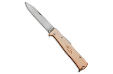 Image of Otter Otter Mercator Lockback Folding Knife Copper 3.5" Satin CS*DISCOUNT*, Copper, High Carbon Steel, adult, BHQ-230579
