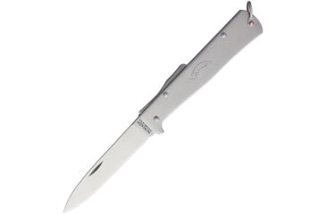 Image of OTTER-Messer Mercator Lockback Drop Point Knife, 3.25in Satin SS Blade, SS Handle, 10-836 RG R