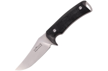 Image of OTTER-Messer Rotwild Habicht Black Micarta Knife, 4.13 Bohler N690 stainless skinner blade, Black micarta handle, RWF 02 B MI