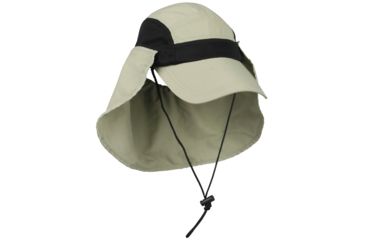Image of Outdoor Cap Khaki Runner Hat Neck Guard, Khaki / Black, One Size, 80789