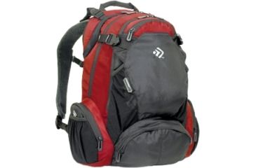 Image of Outdoor Products Power Pack Backpack for 17" Notebook, Red, Gray 4225OPBRDOP
