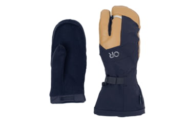 Image of Outdoor Research Arete Modular Gore-Tex 3-Finger Gloves, Black/Dark Natural, M, 3221532508007