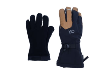 Image of Outdoor Research Arete Modular Gore-Tex Gloves - Mens, Black/Dark Natural, L, 3221622508008