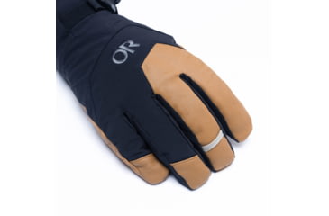 Image of Outdoor Research Arete Modular Gore-Tex Gloves - Mens, Black/Dark Natural, L, 3221622508008