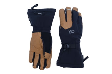 Image of Outdoor Research Arete Modular Gore-Tex Gloves - Mens, Black/Dark Natural, L, 3221622508008