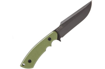 Image of Outlier Knife Company Night Fighter Fixed Blade Knives, 4.87in, 52100 Steel, Swedged/Straight Back, G10 Handle, Black, OKC115CB001