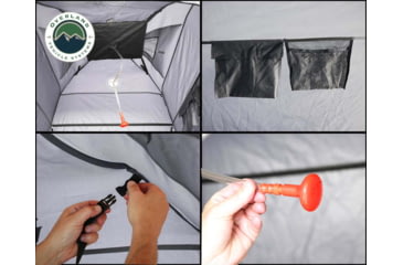 Image of Overland Vehicle Systems Wild Land Camping Gear Changing Room, Shower, Grey, 5 x 5 x 6.75 ft, 26019917