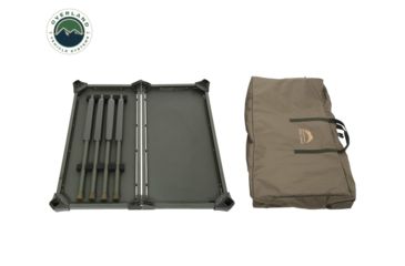 Image of Overland Vehicle Systems Wild Land Camping Gear Table, 200 lbs Weight Capacity, Green, Large, 26049910