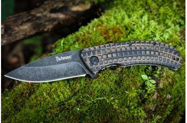Image of Pachmayr Grappler Folding Knife, 8Cr14Mov Steel Blade, Grappler G-10 Handle, Green/Black, 04292