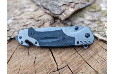 Image of Paladin 3 in 1 Multifunctional Rescue Knife, 3.75 in Blade, Stainless Steel, PE-3IN1-MRK-2027