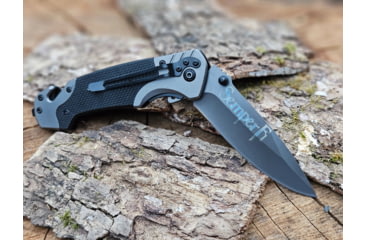 Image of Paladin 3 in 1 Multifunctional Rescue Knife, 3.75 in Blade, Stainless Steel, PE-3IN1-MRK-2027