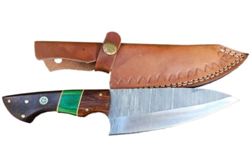 Image of Paladin Damascus Steel Carving Knife, 6 in Blade, Damascus Steel, Wood, PE-6DM-CK-2008