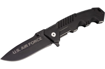 Image of Paladin EDC Folding Knife - Air Force, 3.3in, High Carbon Stainless Steel, Stainless Steel Handle, PE-KN-8502-AF