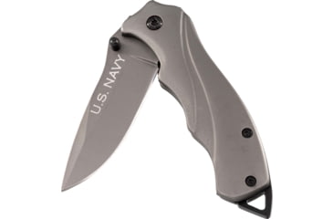 Image of Paladin EDC Folding Knife - Navy, 2.5in, Stainless Steel, Drop Point, Titanium, PE-KN-8512-NAV