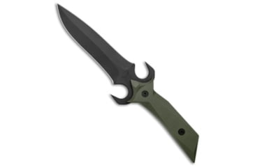Image of Paragon Paragon A-2 Fighter Fixed Blade Knife Dagger Green Aluminum 5.5" Black, Green, A2, adult, BHQ-134554