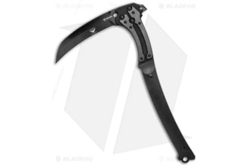 Image of Paragon Reaper Scythe Fixed Blade Knife, 8.25in, D2, Hawkbill Blade, G10 Black/Gray Handle, Black/Black/Gray, 19.25in, BHQ-122698