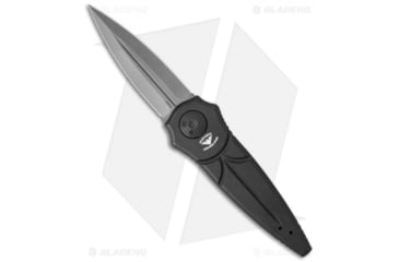Image of Paragon Warlock Enchanter Folding Knife, 3.875in, CPM S30V, Dagger Blade, Aluminum Black Handle, Bead Blast, Gray/Black, 9.375in, BHQ-34562