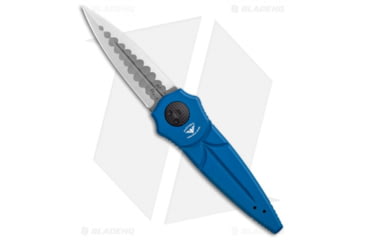 Image of Paragon Warlock Enchanter Folding Knife, 3.875in, CPM S30V, Dagger Blade, Aluminum Blue Handle, Steel/Blue, 9.375in, BHQ-35253