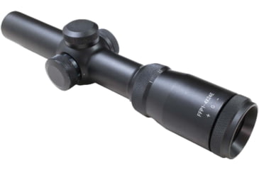Image of Patriot Optics Grit Rifle Scope, 1-4x24mm, 30mm, First Focal Plane, Crucible BDC or 16 MIL Dot Etched Glass Reticle, Matte Black, PO-S-1-4x24mmFFP