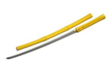 Image of Paul Chen Bamboo Stick Katana, sharpened hand forged and tempered high carbon ste, Bamboo handle PC1002