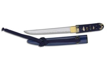 Image of Paul Chen Orchid Tanto, K120C powder steel blade, white rayskin handle PC1209