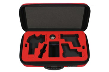 Image of Peak Case Covert Compact Three Pistol Range Case, 23in, Red, PeakCompact3