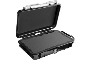 Image of Pelican 1040 Micro Watertight Crushproof Dry Box, 7.50x5.06x2.12in, Solid Black, 1040-025-110