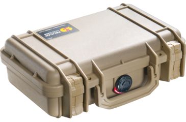 Image of Pelican 1170 Watertight Case w/Lid and Foam, Desert Tan 1170-005-190