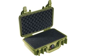 Image of Pelican 1170 Watertight Case w/Lid and Foam, OD Green 1170-005-130