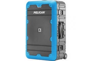 Image of Pelican EL22 Elite Carry-On Luggage w/Enhanced Travel System, 19.16x11.24x8in, Gray/Blue, PL-LG-EL22-GRYBLU
