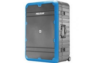 Image of Pelican EL30 Elite Vacationer Luggage w/Enhanced Travel System Case, 25.85x16.98x10.93in, Gray/Blue, PL-LG-EL30-GRYBLU