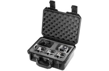 Image of Pelican Storm Cases - iM2100 - with Triple GoPro 3, Black, SACC-3-IM2100-BLK