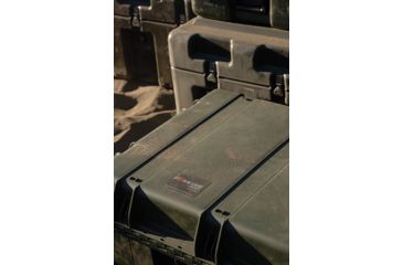 Image of Pelican Storm Cases iM3075 Dry Box w/Wheels, 33.31x24.25x19.27in, Olive, Cubed Foam iM3075-30001