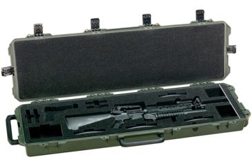 Image of Pelican Storm Cases iM3300 Case w/ Custom Foam for M16 - OD Green - 472-PWC-M16-OD