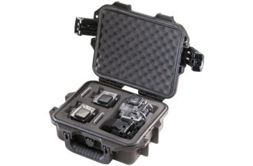 Image of Pelican Storm Cases SACC GoPro 11in.x9in.x4in. Black Case, Foam, iM2050GP2, Holds Two GoPro Accessories SACC-2-IM2050-BLK