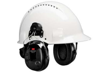 Image of PELTOR Protac III Slim Hard Hat Attached Headset, Black, MT13H220P3E