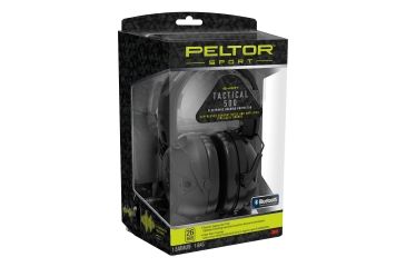 Image of Peltor Sport Tactical 500 Electronic Hearing Protection Ear Muffs, 26dB NRR, Bluetooth, Black, TAC500-OTH