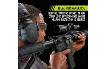 Image of PELTOR Sport Tactical 500 Electronic Hearing Protection Ear Muffs. 26dB NRR, Bluetooth, Black, TAC500-NS-8