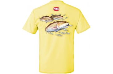 Image of Penn Mens Red Drum Yellow T-Shirt, Large 180242
