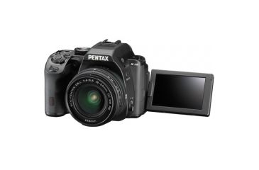Image of Pentax K-S2 DSLR Camera With 18-50mm and 50-200mm Lenses, Black 11610